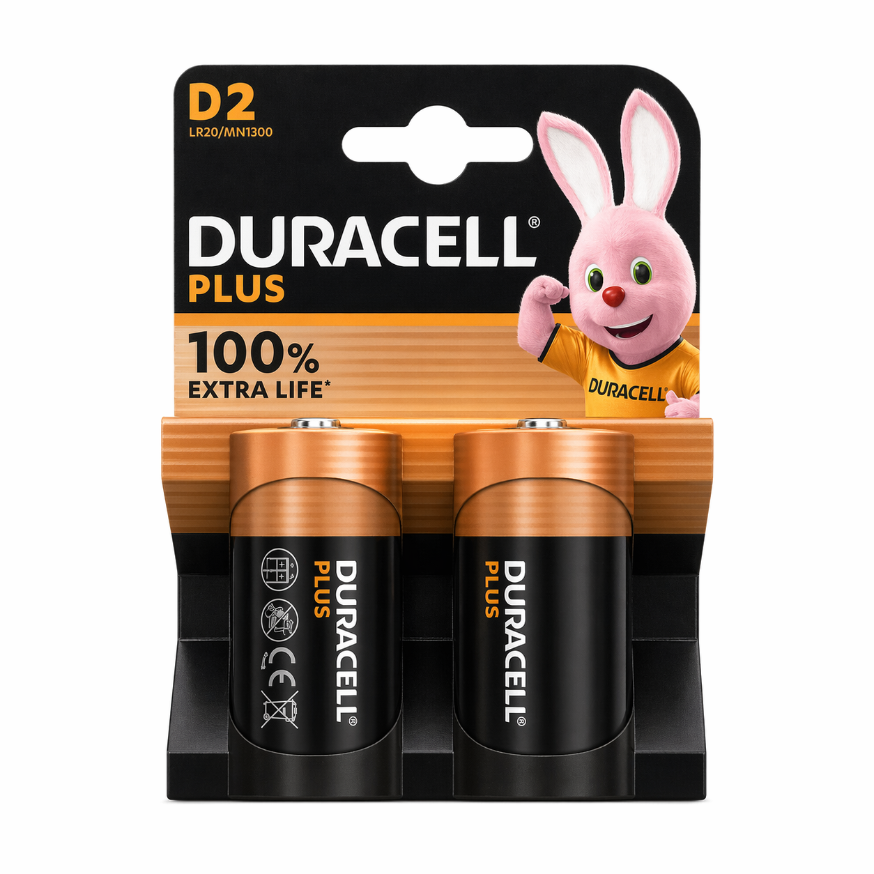 Duracell Plus D (LR20) – Lot de 2