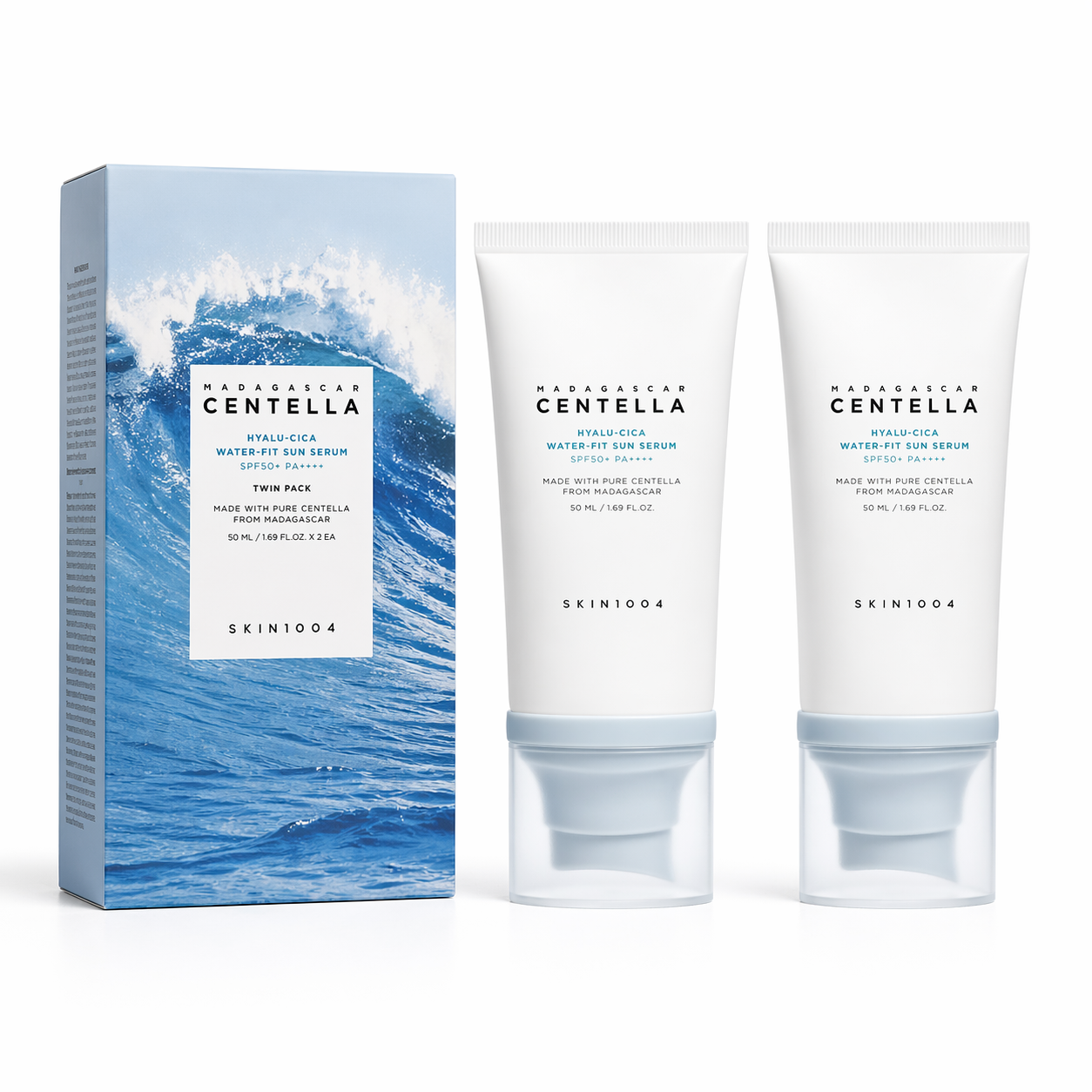SKIN1004 - HYALU-CICA WATER-FIT SUN SERUM SPF50+ - 2x50ML