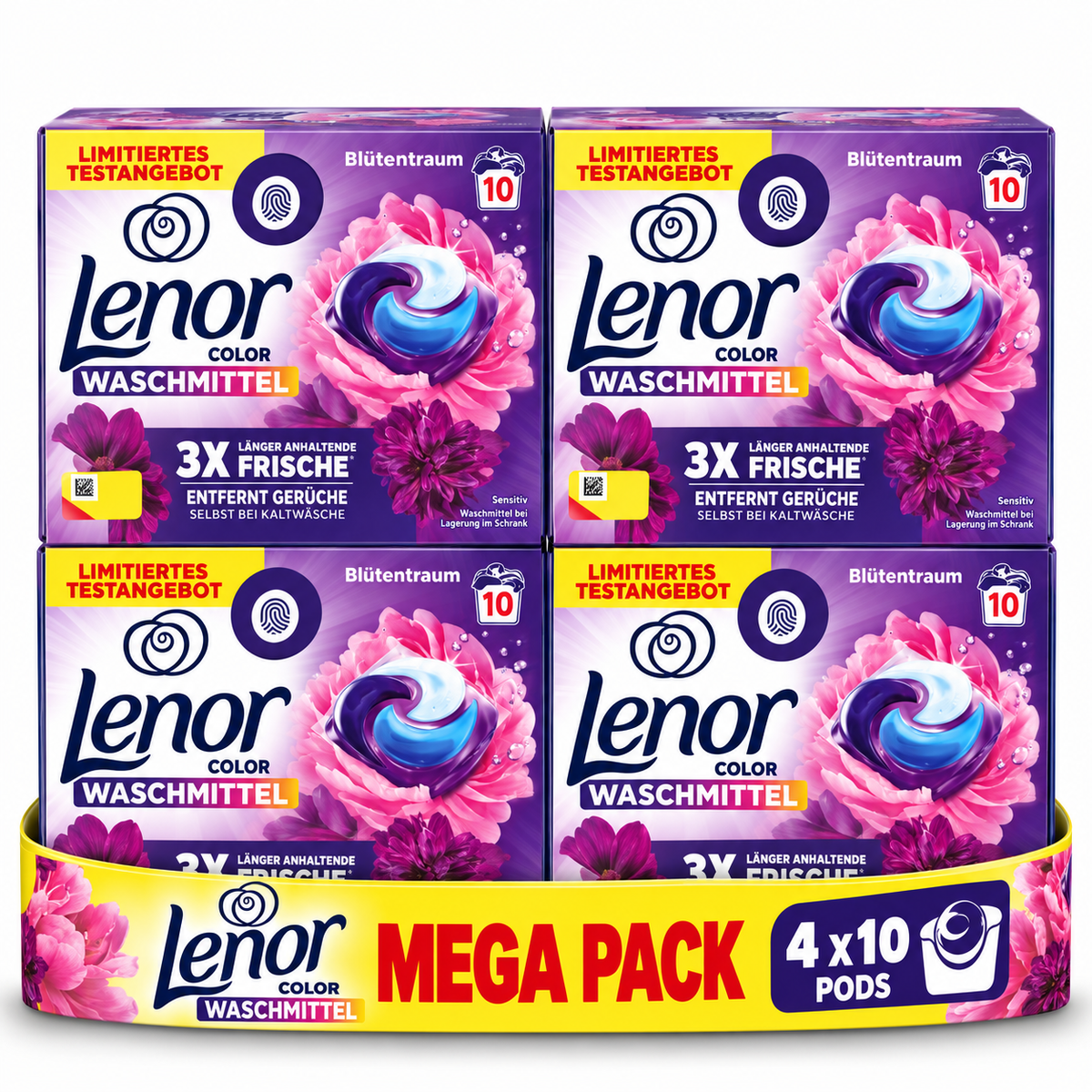 LENOR – CAPSULES DE LESSIVE  4 × 10 PODS