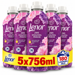 LENOR – ADOUCISSANT – LOT DE 5 × 756 ML – 180 LAVAGES