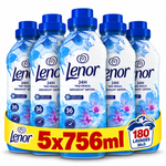 LENOR – ADOUCISSANT – LOT DE 5 × 756 ML – 180 LAVAGES