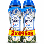 LENOR – PERLES PARFUMÉES POUR LE LINGE – LOT DE 2 × 495 GR