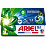 ARIEL 4EN1 PODS ACTIVE ODOR DEFENSE + FEBREZE – 19 LAVAGES