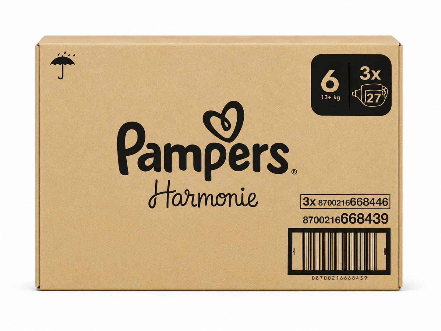 PAMPERS HARMONIE – TAILLE 6 (13+ KG) 81 COUCHES