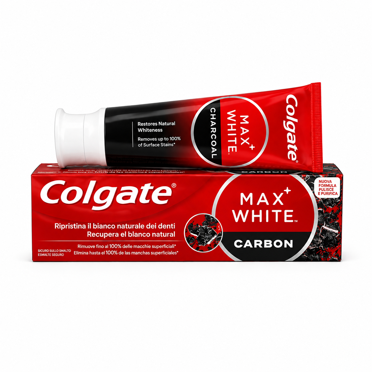 COLGATE – MAX WHITE DENTIFRICE BLANCHISSANT AU CHARBON ACTIF (75ML)