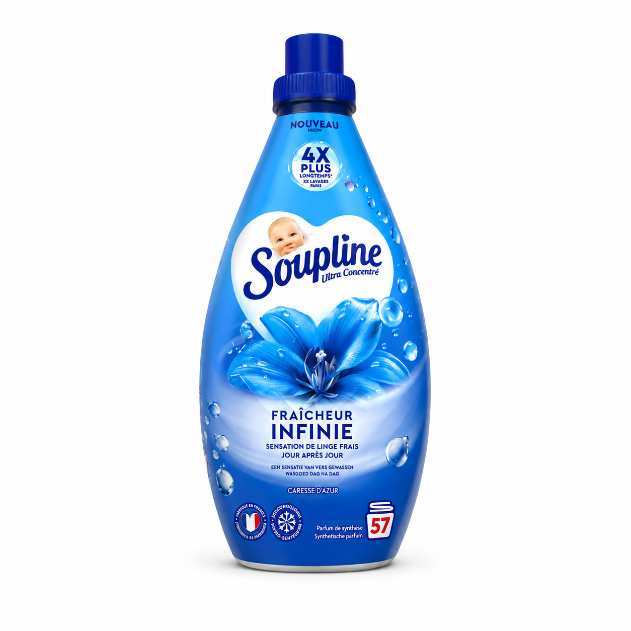 SOUPLINE ULTRA CONCENTRÉ FRAÎCHEUR INFINIE CARESSE D’AZUR – 57 LAVAGES