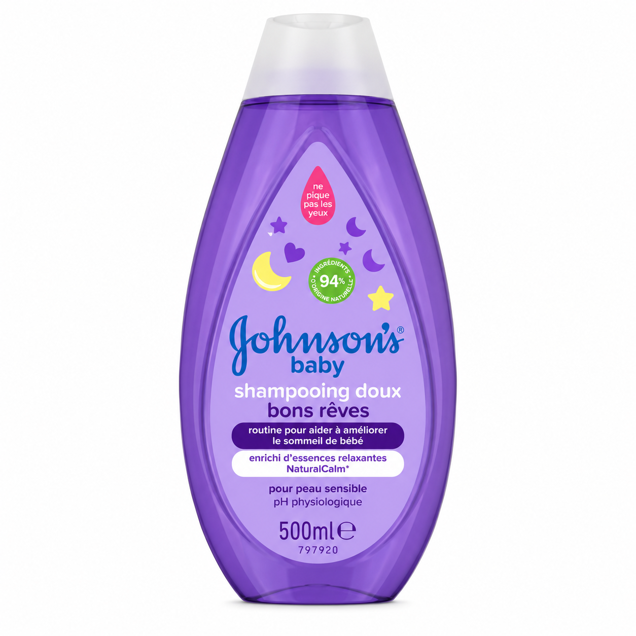 JOHNSON’S BABY BONS RÊVES – SHAMPOOING DOUX POUR BÉBÉ – 500 ML