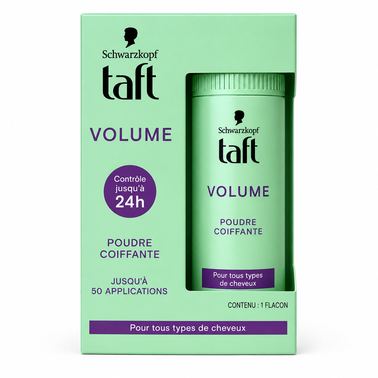 SCHWARZKOPF TAFT VOLUME – POUDRE COIFFANTE – CONTRÔLE JUSQU’À 24 H