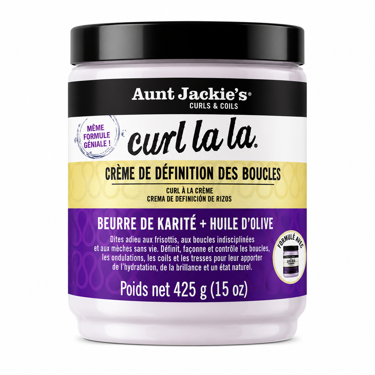 AUNT JACKIE’S CURL LA LA – CRÈME DE DÉFINITION DES BOUCLES 425 G