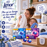 LENOR – CAPSULES DE LESSIVE  4 × 10 PODS