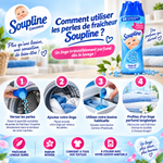 SOUPLINE PERLES DE FRAÎCHEUR – PARFUM POUR LE LINGE – LOT DE 3 × 230 G