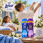 LENOR – PERLES PARFUMÉES POUR LE LINGE – LOT DE 2 × 495 GR