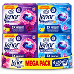 LENOR – CAPSULES DE LESSIVE  4 × 10 PODS