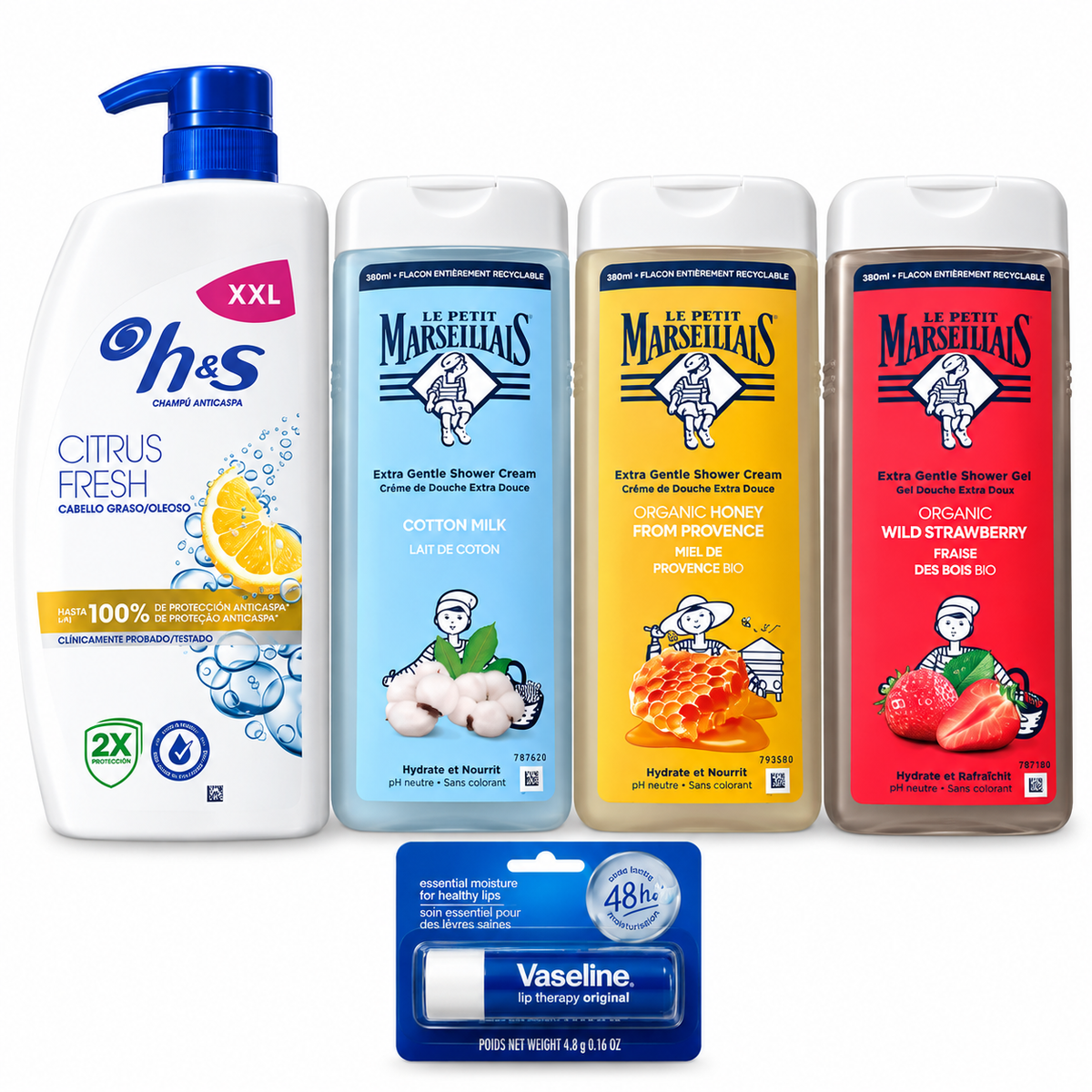 Pack Hygiène & Soin – Le Petit Marseillais, H&S & Vaseline