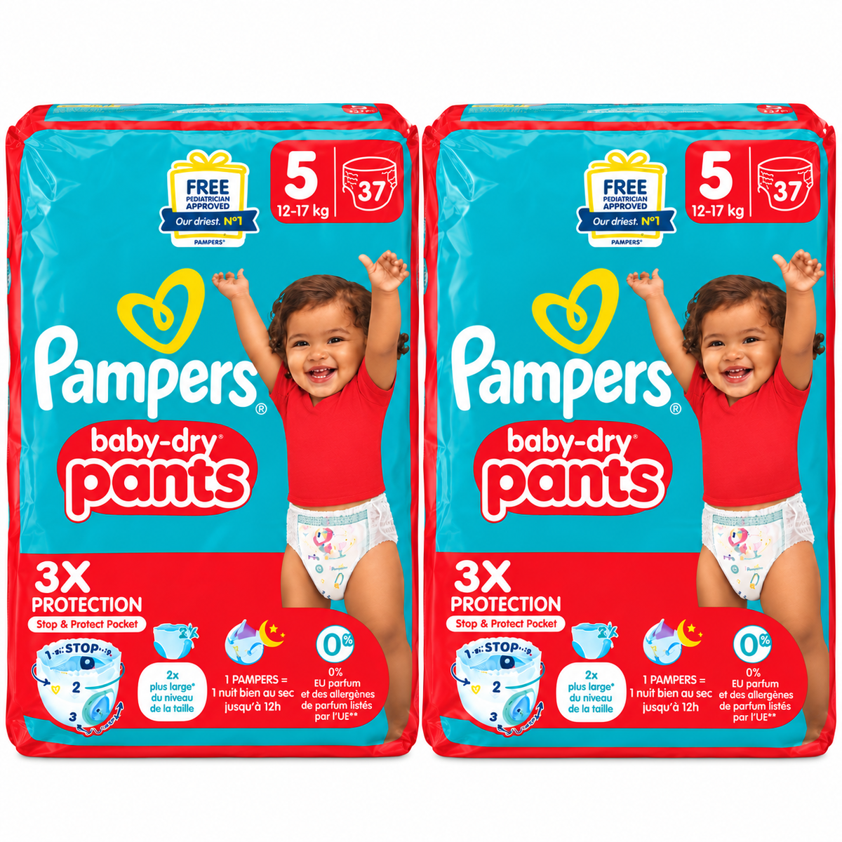Pampers Baby-Dry Pants Taille 5 – 37 Couches