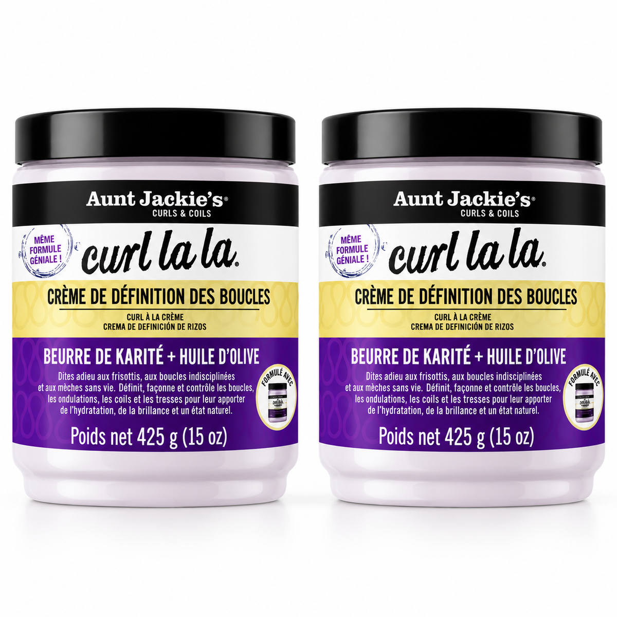 AUNT JACKIE’S CURL LA LA – CRÈME DE DÉFINITION DES BOUCLES 425 G
