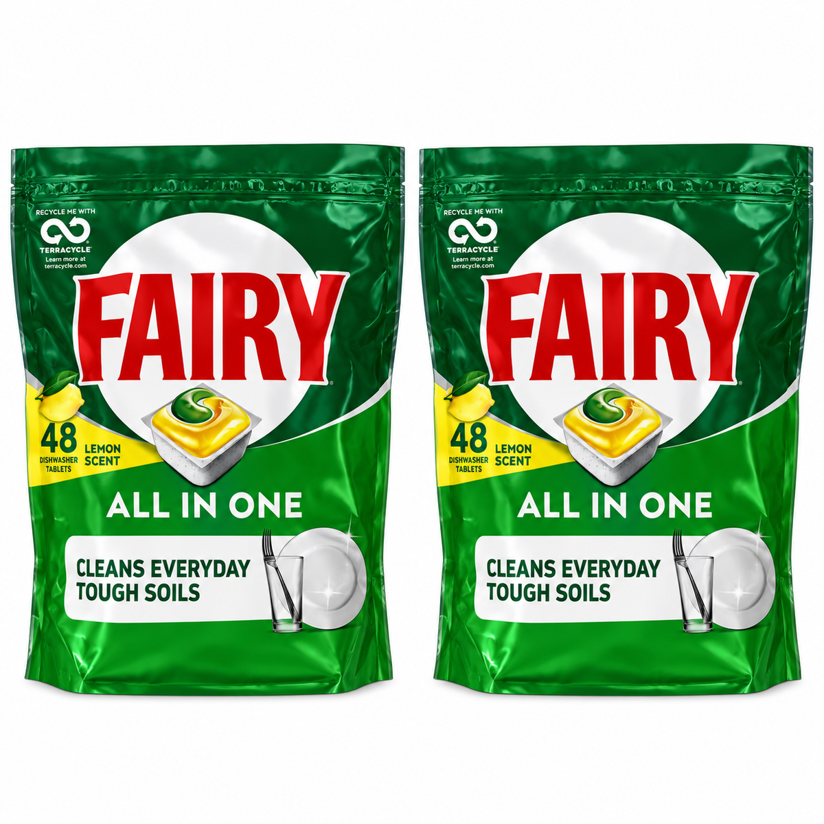 Fairy All in One Citron – 48 Capsules Lave-Vaisselle