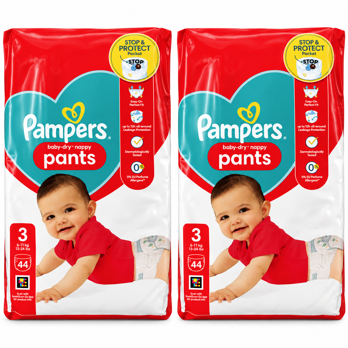 Pampers Baby-Dry Pants Taille 3 – 44 Couches