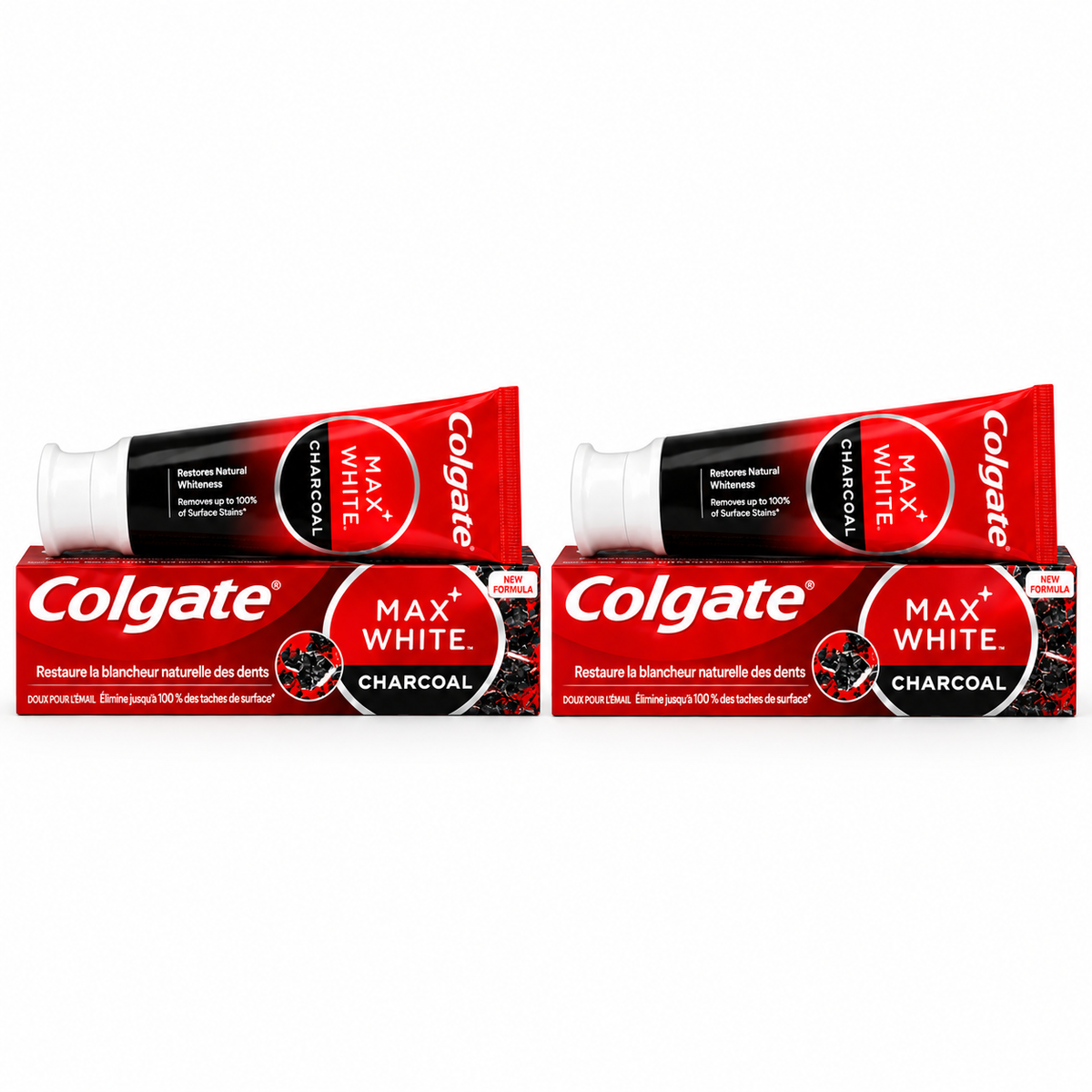 COLGATE – MAX WHITE DENTIFRICE BLANCHISSANT AU CHARBON ACTIF (75ML)