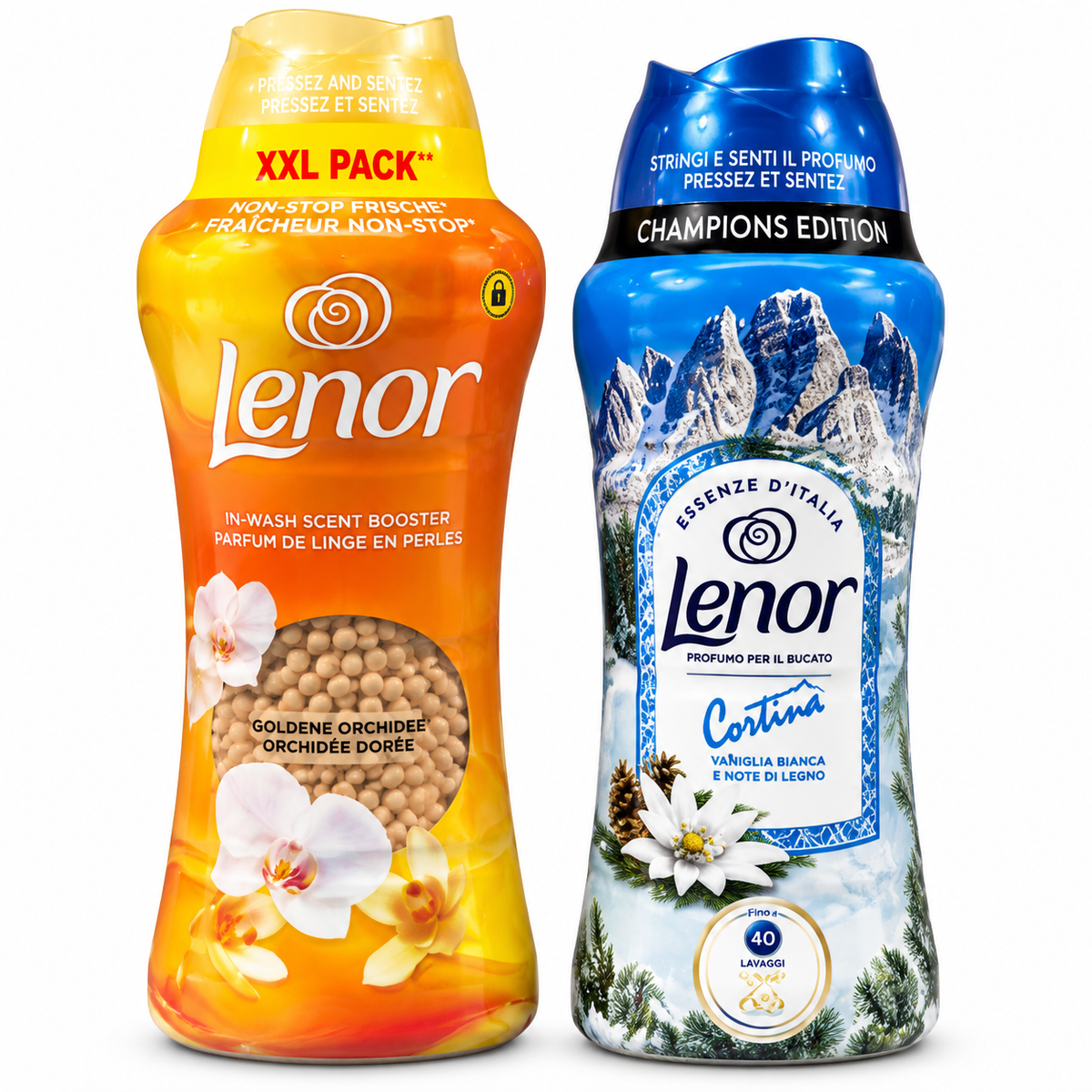 LENOR – PACK ADOUCISSANT & PERLES PARFUMÉES POUR LE LINGE
