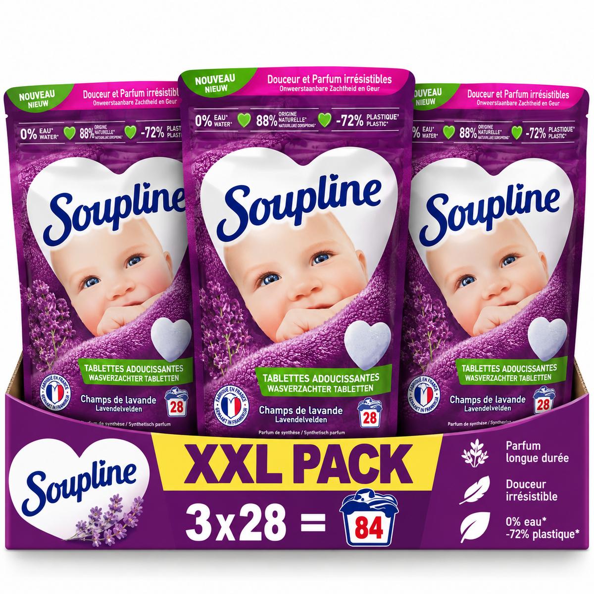 SOUPLINE – TABLETTES ADOUCISSANTES – 3x28 TABLETTES