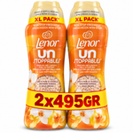 LENOR – PERLES PARFUMÉES POUR LE LINGE – LOT DE 2 × 495 GR