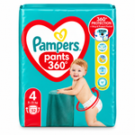 PAMPERS PANTS 360° – TAILLE 4 – 52 COUCHES-CULOTTES