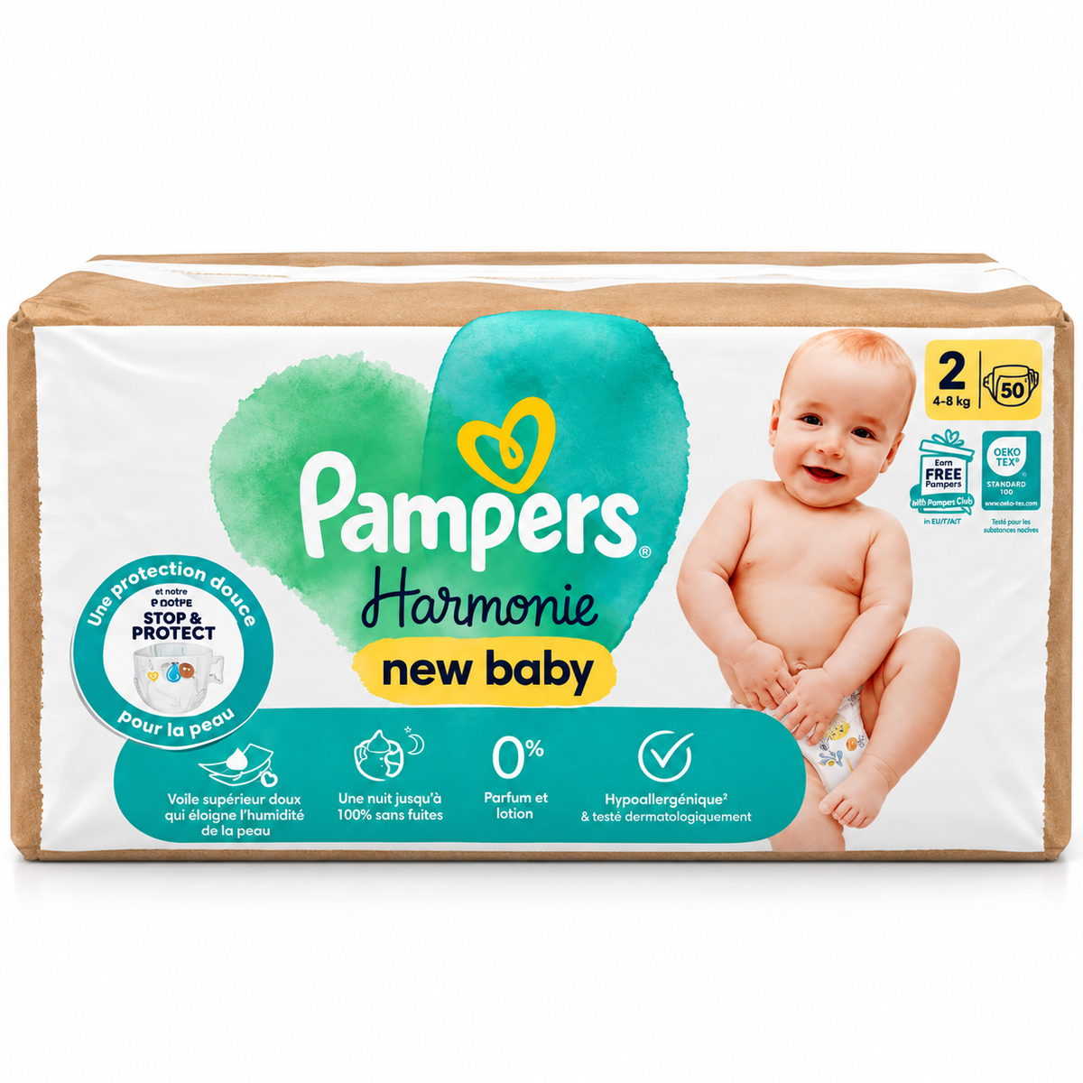 Pampers Harmonie New Baby Taille 2 – 50 Couches