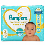 PAMPERS PREMIUM CARE – TAILLE 3 (6–10 KG) – 78 COUCHES