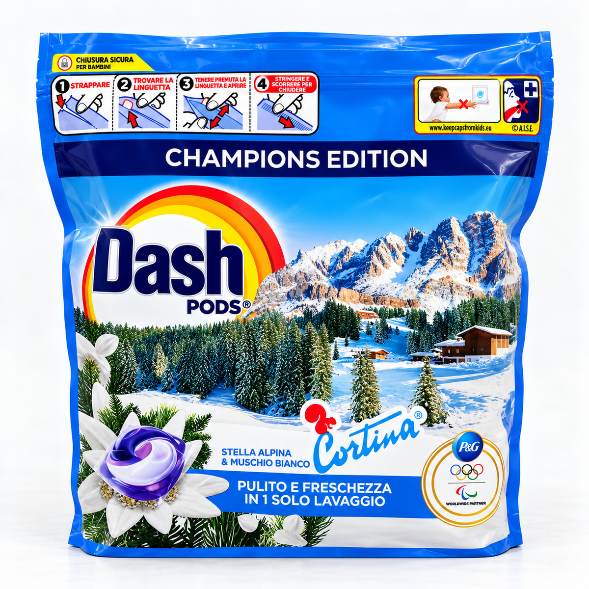 Dash PODS Champions Edition Cortina – Capsules Lessive