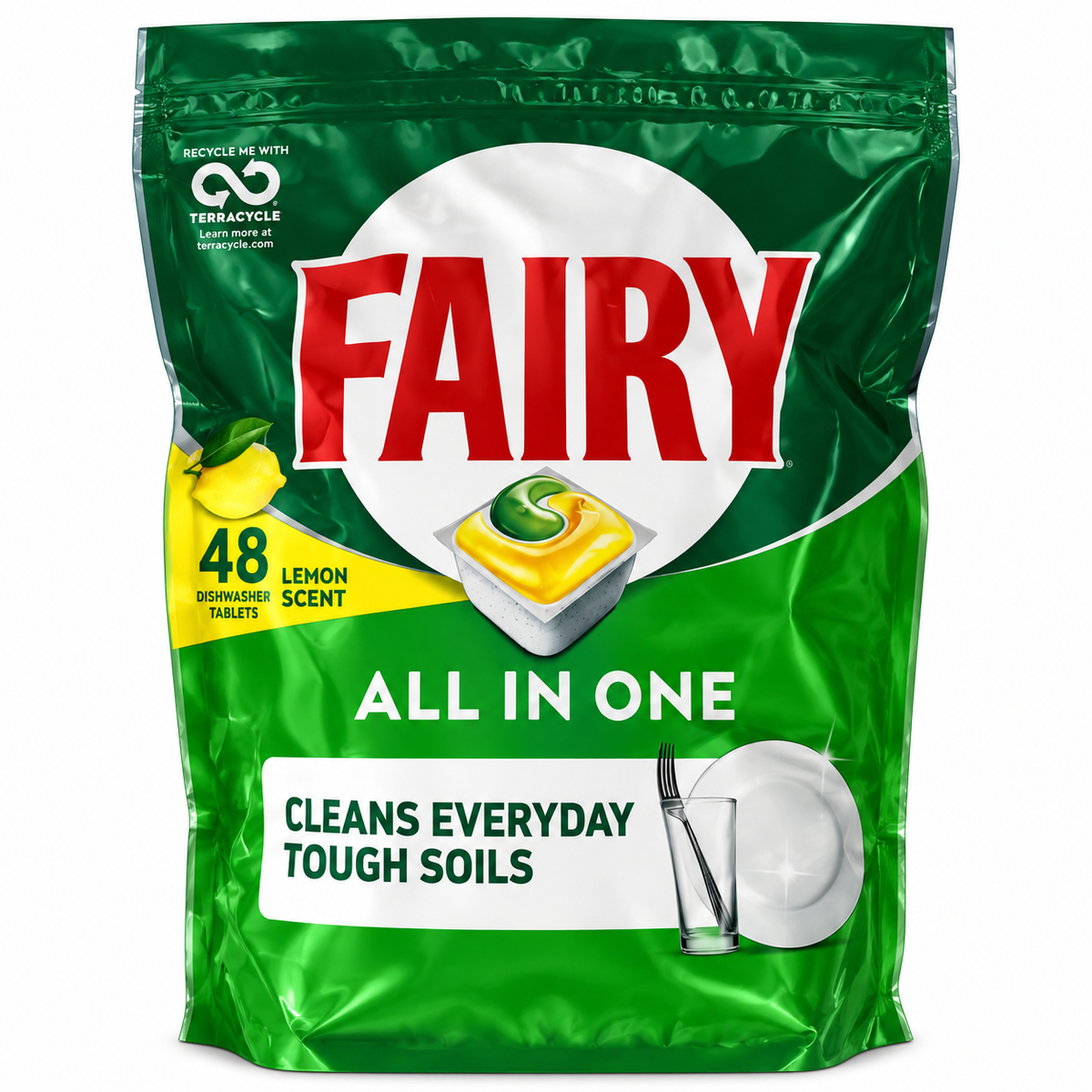 Fairy All in One Citron – 48 Capsules Lave-Vaisselle