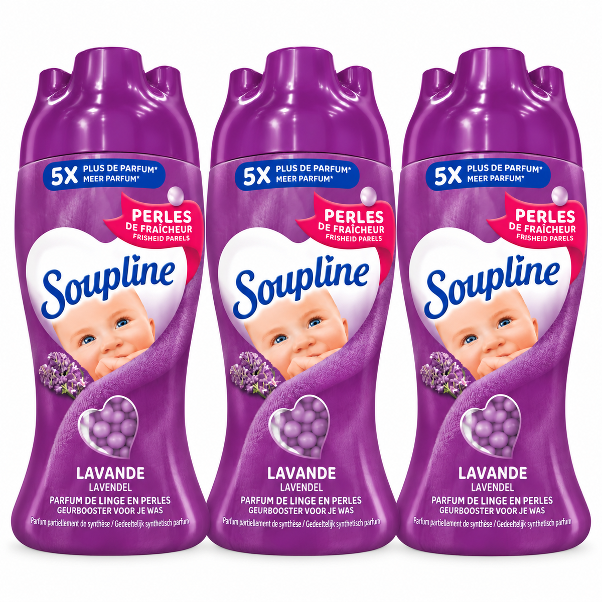 SOUPLINE PERLES DE FRAÎCHEUR – LAVANDE - PARFUM POUR LE LINGE – 230GR