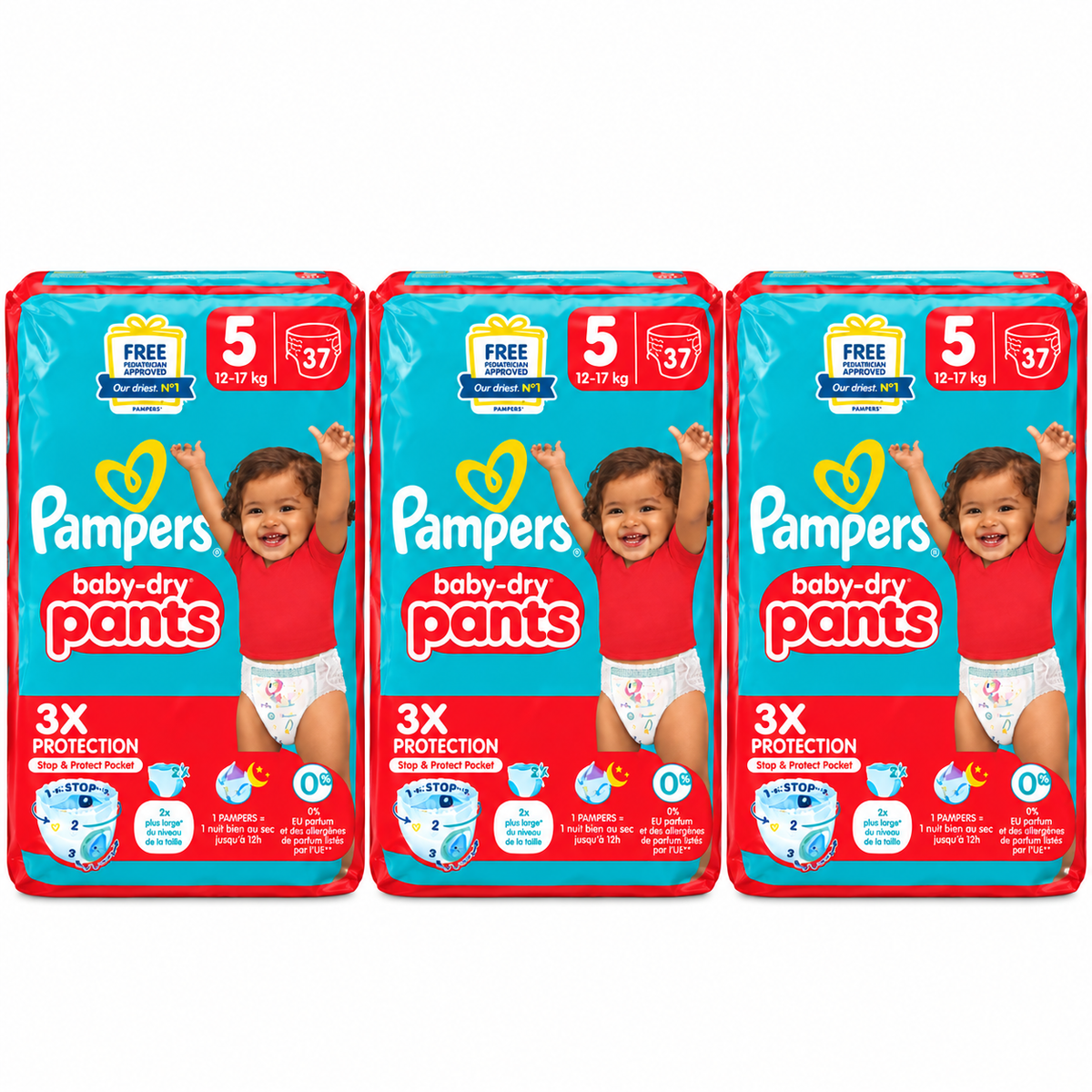Pampers Baby-Dry Pants Taille 5 – 37 Couches