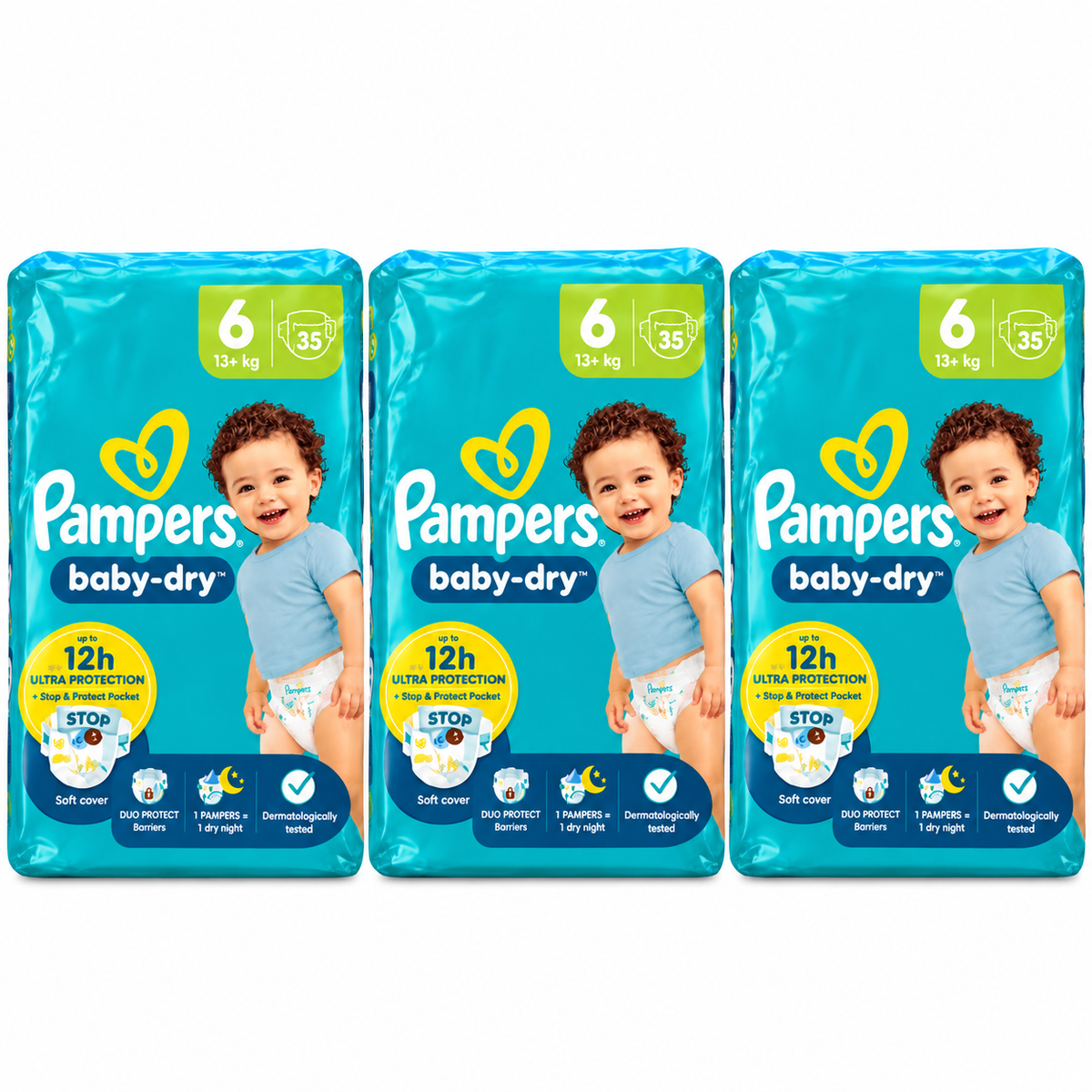 Pampers Baby-Dry Taille 6 – 35 Couches
