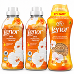 LENOR – PACK ADOUCISSANT & PERLES PARFUMÉES POUR LE LINGE