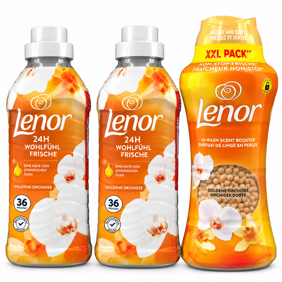 LENOR – PACK ADOUCISSANT & PERLES PARFUMÉES POUR LE LINGE